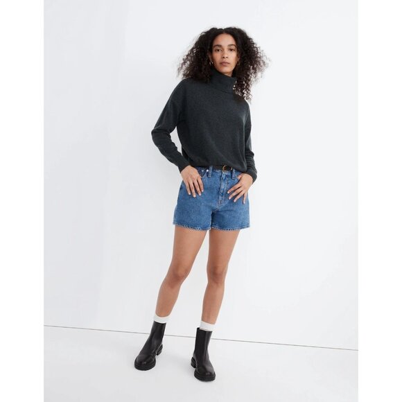 Madewell (Re)sponsible 100% Cashmere Turtleneck Sweater NWT XL Black - Picture 1 of 9